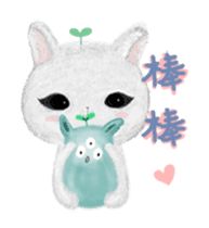 bunny alien sticker #12028240