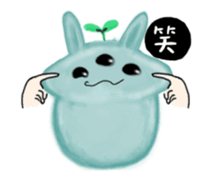 bunny alien sticker #12028241