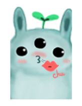 bunny alien sticker #12028242