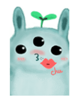 bunny alien sticker #12028242