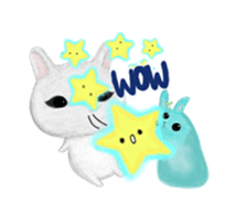 bunny alien sticker #12028243