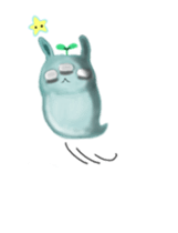 bunny alien sticker #12028244