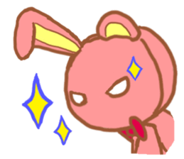 rabbit or bear sticker #12028996