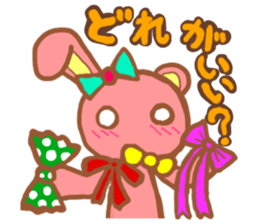 rabbit or bear sticker #12029003