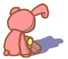 rabbit or bear sticker #12029009