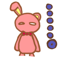 rabbit or bear sticker #12029024