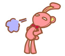 rabbit or bear sticker #12029025