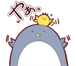 Daily penguin and chick sticker #12029456