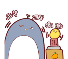 Daily penguin and chick sticker #12029458