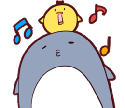 Daily penguin and chick sticker #12029464