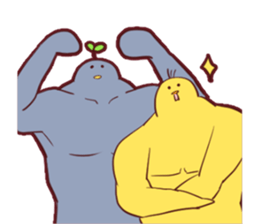 Daily penguin and chick sticker #12029490