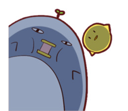 Daily penguin and chick sticker #12029492