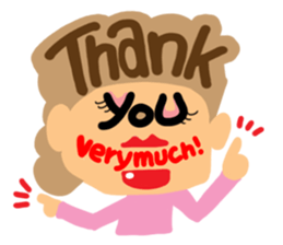 Big happiness (Thank you very much.)17 sticker #12029824