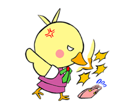 OTSUBONE HIYOKO (Expert employee chick) sticker #12030159