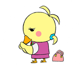 OTSUBONE HIYOKO (Expert employee chick) sticker #12030160