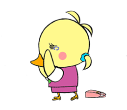 OTSUBONE HIYOKO (Expert employee chick) sticker #12030166