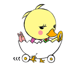 OTSUBONE HIYOKO (Expert employee chick) sticker #12030169