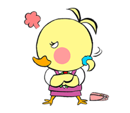 OTSUBONE HIYOKO (Expert employee chick) sticker #12030171