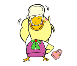 OTSUBONE HIYOKO (Expert employee chick) sticker #12030172