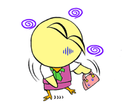 OTSUBONE HIYOKO (Expert employee chick) sticker #12030173
