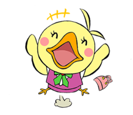 OTSUBONE HIYOKO (Expert employee chick) sticker #12030177