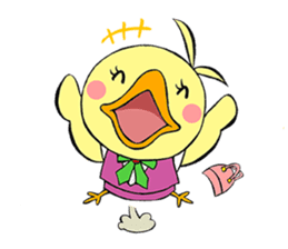 OTSUBONE HIYOKO (Expert employee chick) sticker #12030177