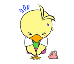OTSUBONE HIYOKO (Expert employee chick) sticker #12030187