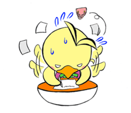 OTSUBONE HIYOKO (Expert employee chick) sticker #12030189