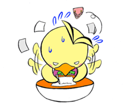 OTSUBONE HIYOKO (Expert employee chick) sticker #12030189