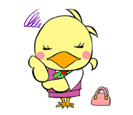 OTSUBONE HIYOKO (Expert employee chick) sticker #12030193