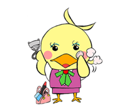 OTSUBONE HIYOKO (Expert employee chick) sticker #12030195