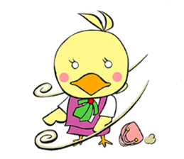 OTSUBONE HIYOKO (Expert employee chick) sticker #12030196