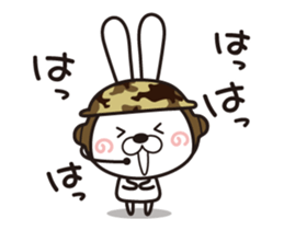 Move! Rabbit Corps sticker #12030220