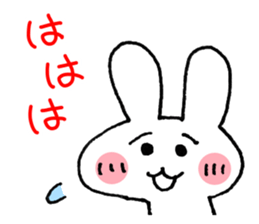 Easy to use! Handwriting eyebrows rabbit sticker #12030249