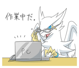 WHITE GRIFFON Sticker sticker #12030289