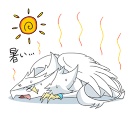 WHITE GRIFFON Sticker sticker #12030290