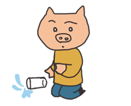 move basic pig sticker #12030728