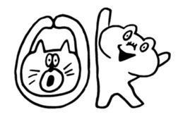 move! Nyabin and Kyabin sticker #12030762