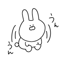 Surreal rabbit to move sticker #12030952