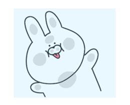 Surreal rabbit to move sticker #12030954