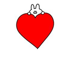 Surreal rabbit to move sticker #12030958