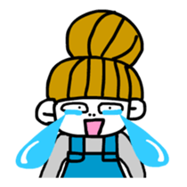 dumpling hairstyle housewife sticker #12031103