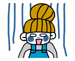 dumpling hairstyle housewife sticker #12031104