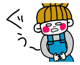 dumpling hairstyle housewife sticker #12031108