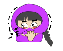 Purple Ninja sister(Animation) sticker #12031582