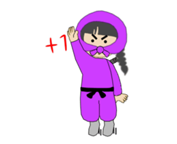 Purple Ninja sister(Animation) sticker #12031600