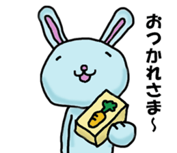 Mr. pale blue rabbit sticker #12031655