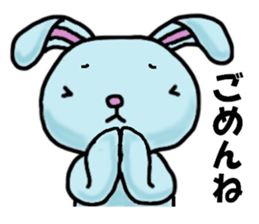 Mr. pale blue rabbit sticker #12031659