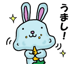 Mr. pale blue rabbit sticker #12031661