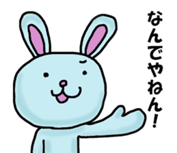 Mr. pale blue rabbit sticker #12031668
